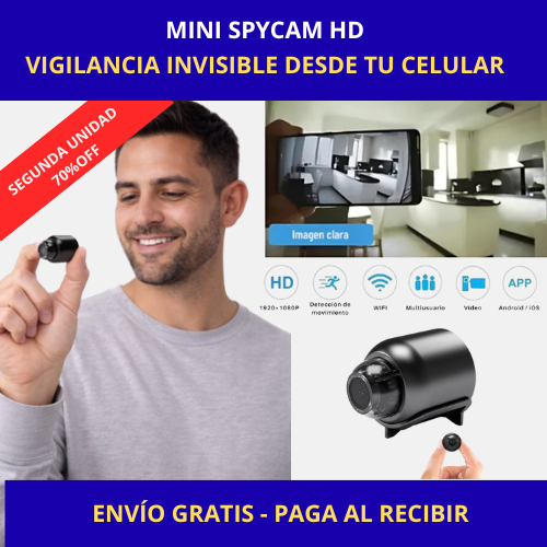 Mini SpyCam HD - Vigilancia invisible desde tu celular